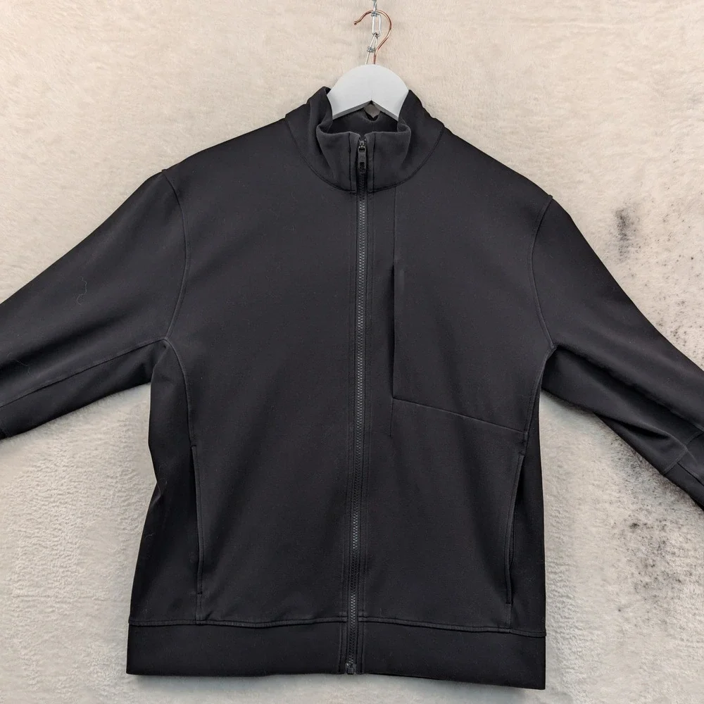 Lululemon Sojourn Jacket Men's Large Black Full Zip Technical Gym Athleisure